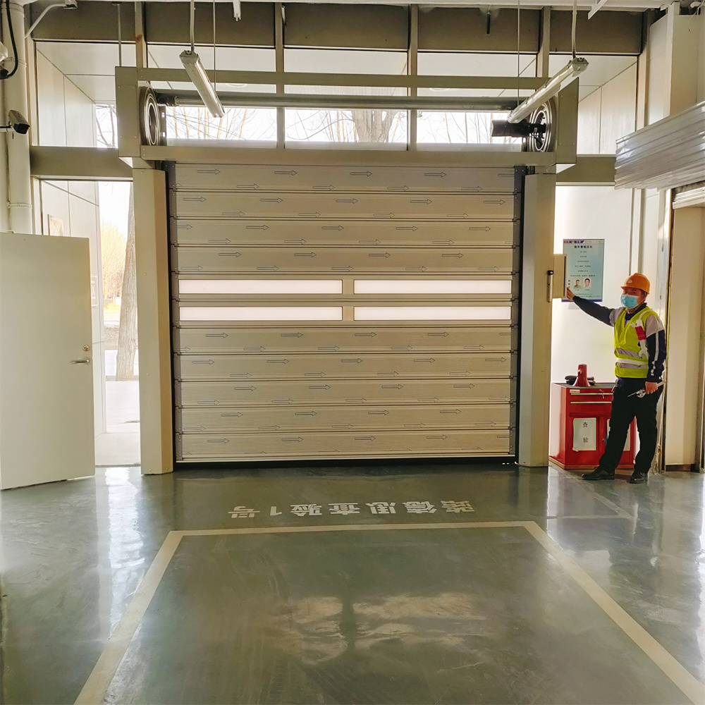 别墅自动车库门定制 防盗电动卷帘门 铝合金自动门厂家定制