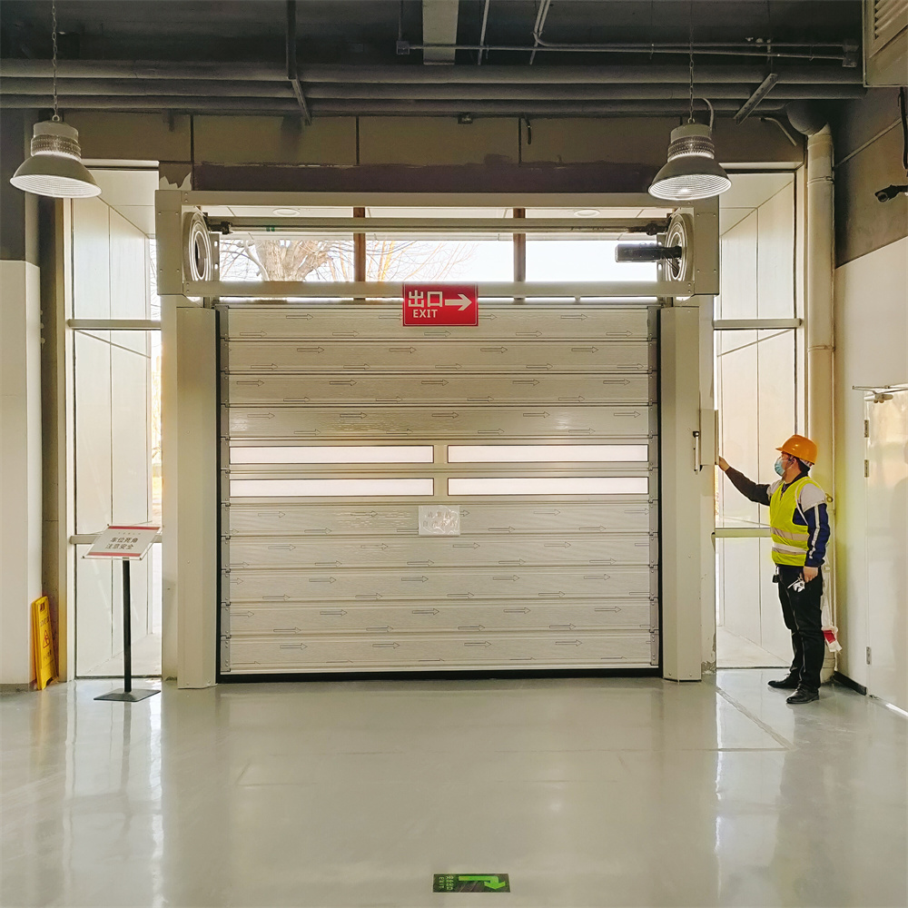 别墅翻板车库门铝合金车库滑升卷帘卷闸门电动遥控工业提升门定制