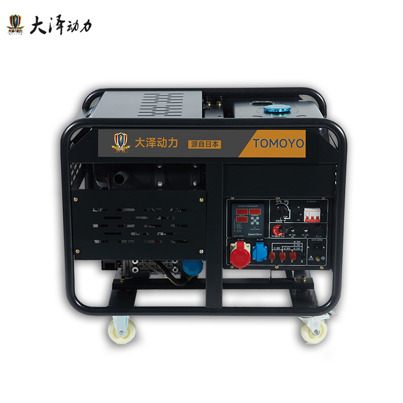 大泽动力开架式15kw柴油发电机车载电启动