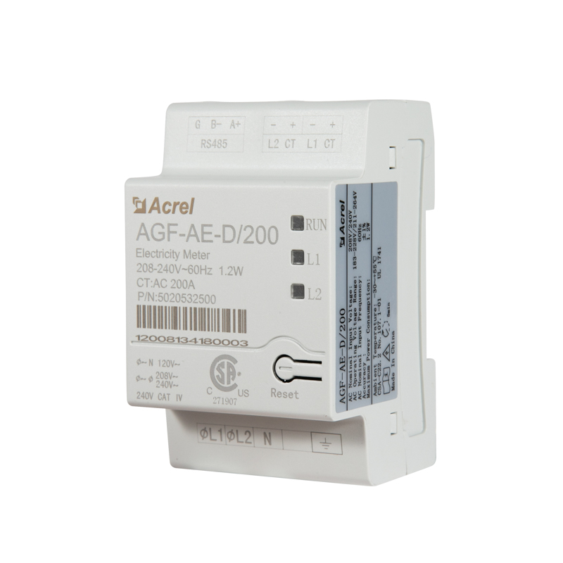 家用储能防逆流检测电表AGF-AE-D/200光伏逆变器功率监测仪表UL认证光伏储能