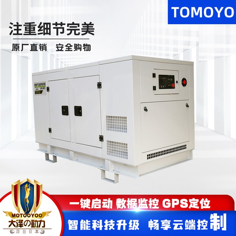 大泽动力静音40kw汽油发电机 封闭型水冷