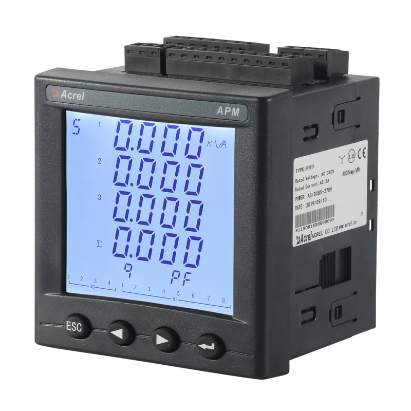 安科瑞APM801电子式多功能电表高精度电表8G内存双向有功计量0.2S级