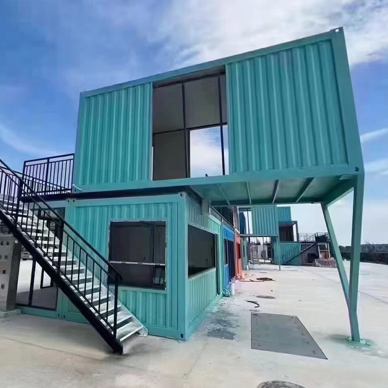 网红创意集装箱单层双层 恒硕集成房屋可定制 商业街网红箱