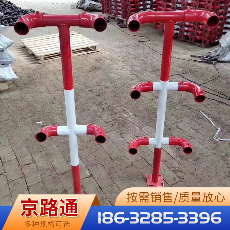 建筑工地临时楼梯防护栏 临边防护定型化立杆 工地楼梯扶手立柱