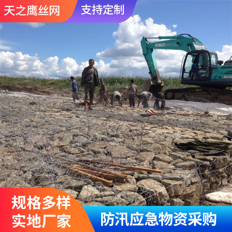镀高尔凡固滨笼 蜂巢网目生态格网 防冲刷河道治理石笼网 绿滨垫