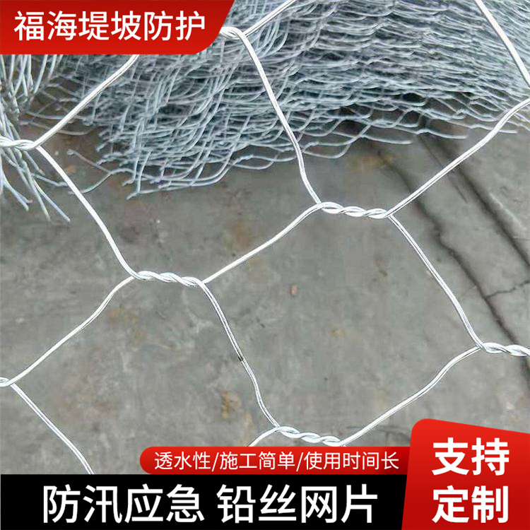 防汛物资储备铅丝网片3*4m 丝径2.5 网孔10*12cm