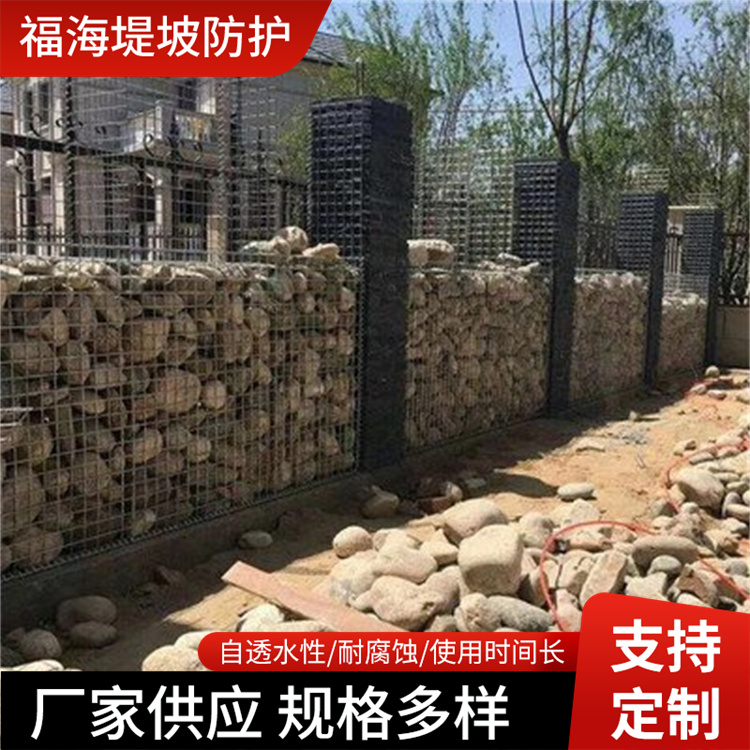 厂家批发电焊石笼网河道镀锌石头钢丝防汛铁丝挡墙用电焊石笼网