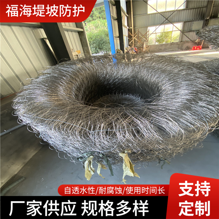 2.5mm丝径截流填海起吊合金网兜  河流截流石笼网袋-不锈钢丝网兜