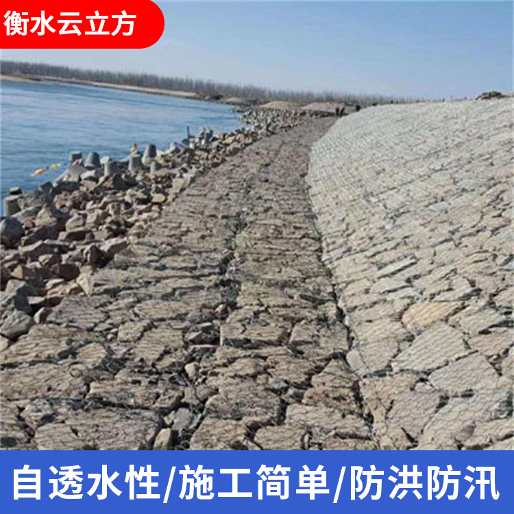 水库防洪护堤格宾网 河道防汛固滨笼 80*100mm石笼网箱 抢险铅丝网箱