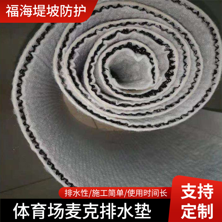 麦克渗排水网垫M型排水垫厂家供应复合渗排水片材W波形排水垫