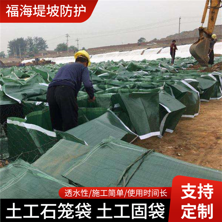 厂家现货 高拉力合成土石笼袋 土工固袋聚丙烯pp加筋石笼网袋批发