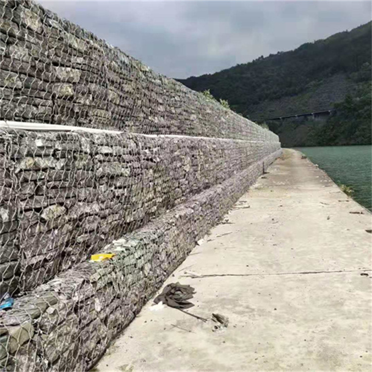 10%铝锌合金固滨笼 护岸护坡格宾网 固堤防冲刷石笼网 支持定制