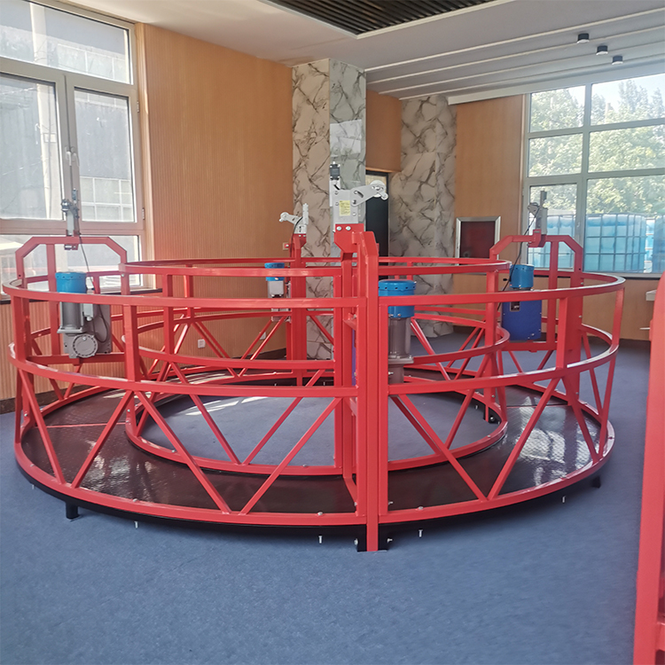 圆形电动吊篮 外墙保温 高空作业异型吊篮定制 汇洋供应