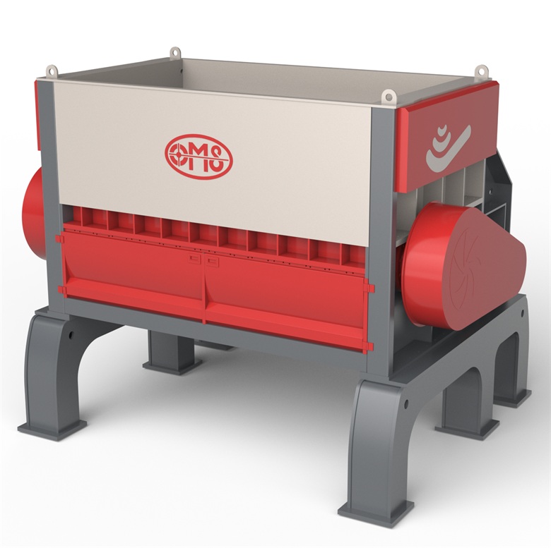 S单轴破碎机，破碎生活垃圾、大件垃圾、废金属、医疗垃圾