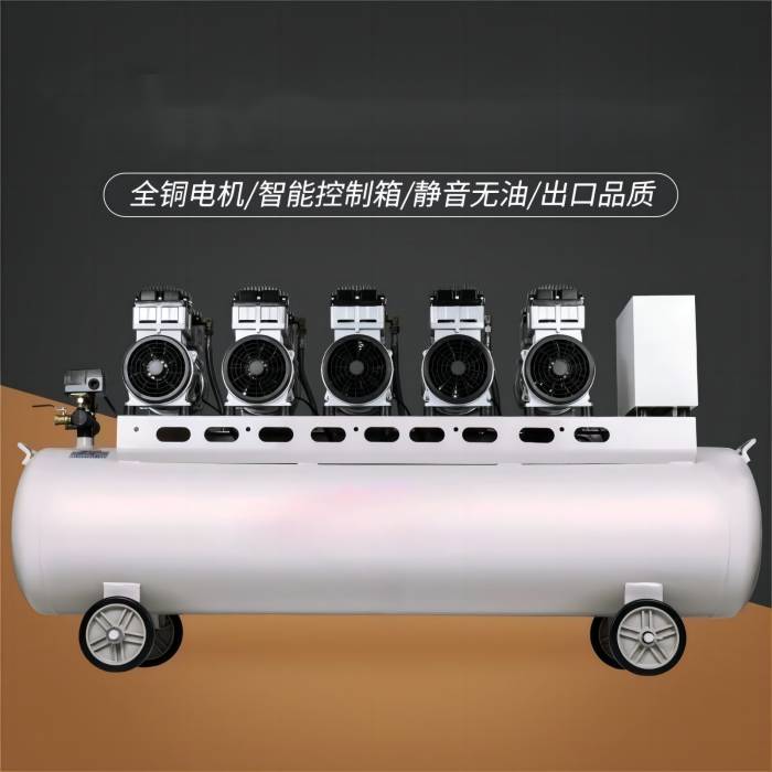 空气压缩机无油静音气泵空压机工业级7.5kw