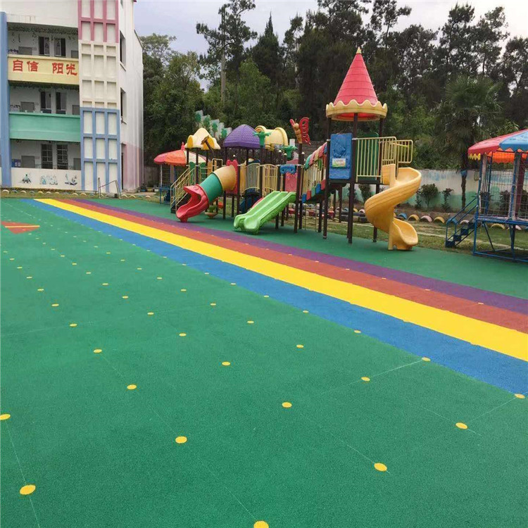 EPDM塑胶跑道 公园广场塑胶步道