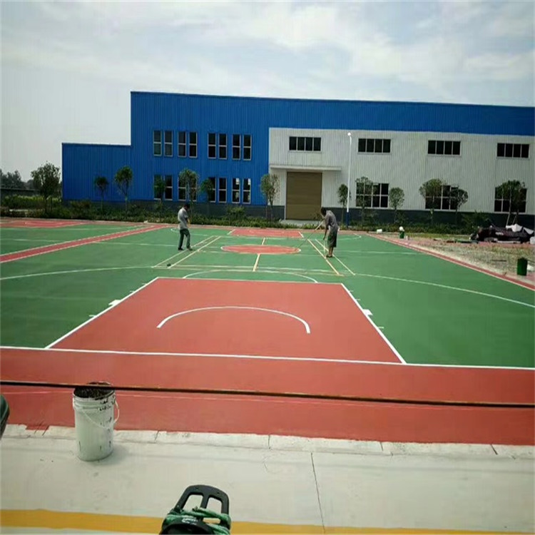 达创户外硅pu羽毛球网球场地面材料