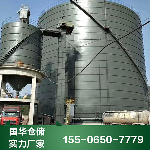 石子仓 水泥储存罐 骨料散装仓 螺旋库 大型利浦罐厂家 国华建设