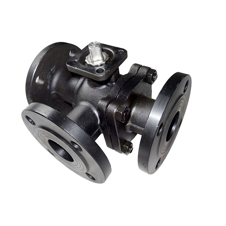 三通高平台手动球阀 不锈钢材质