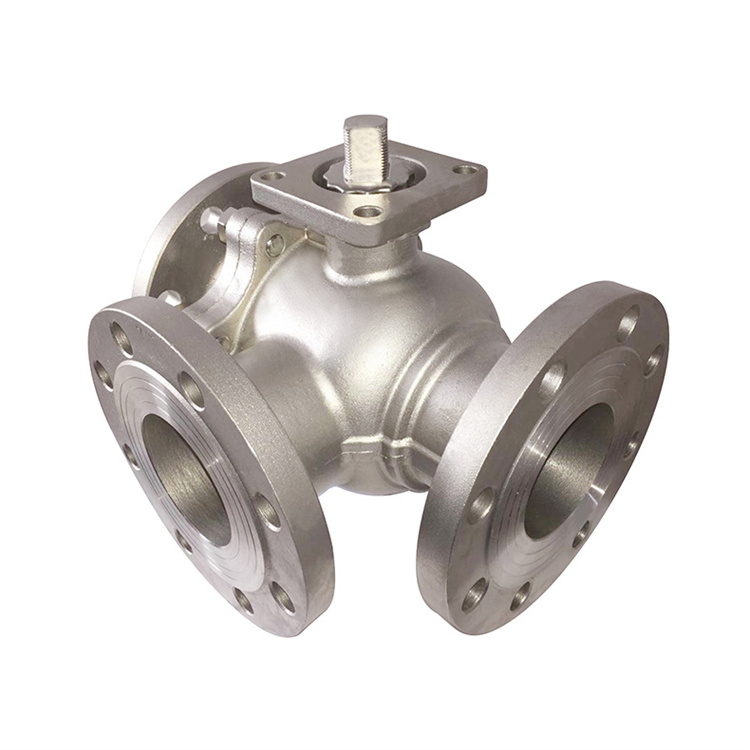 三通高平台手动法兰球阀