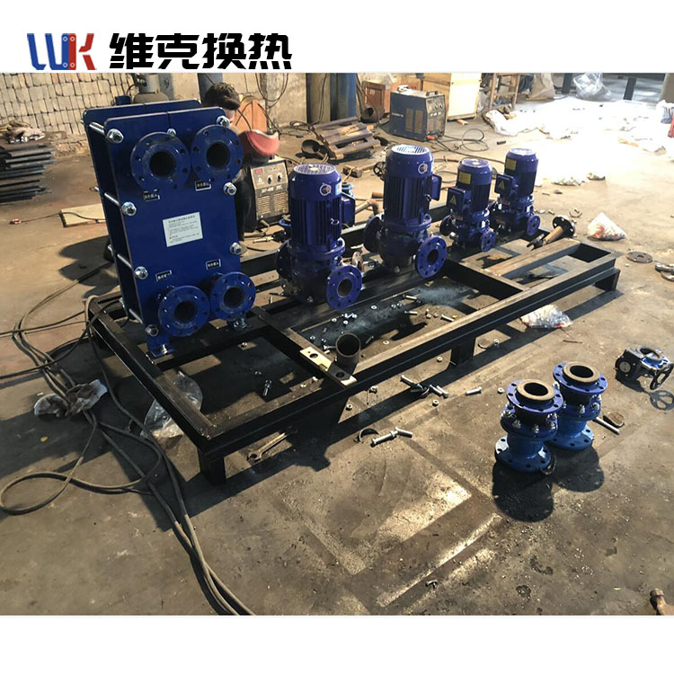 智能汽水水水板式换热机组 换热站整体式换热器 定制