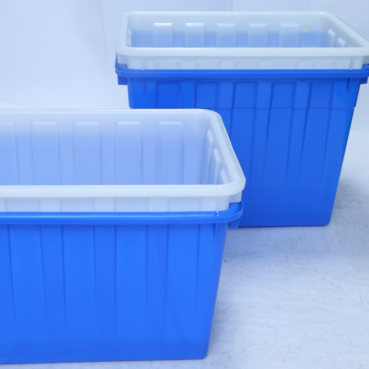 大号塑料水产水箱 物流周转水果塑料筐 水产储物中转收纳塑料水箱
