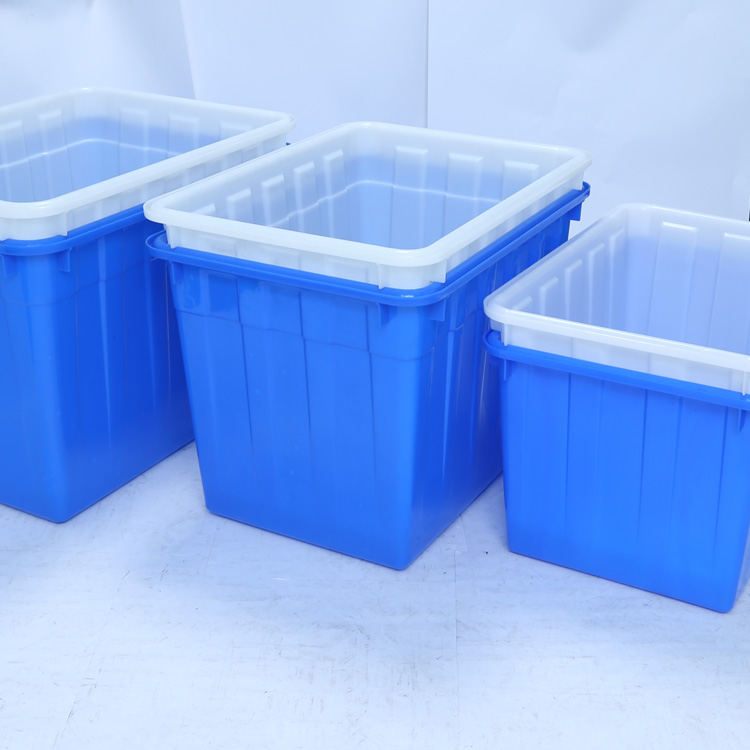 好牧人 水箱 大号加厚塑料水桶长方形周转储水箱 120L（蓝色）