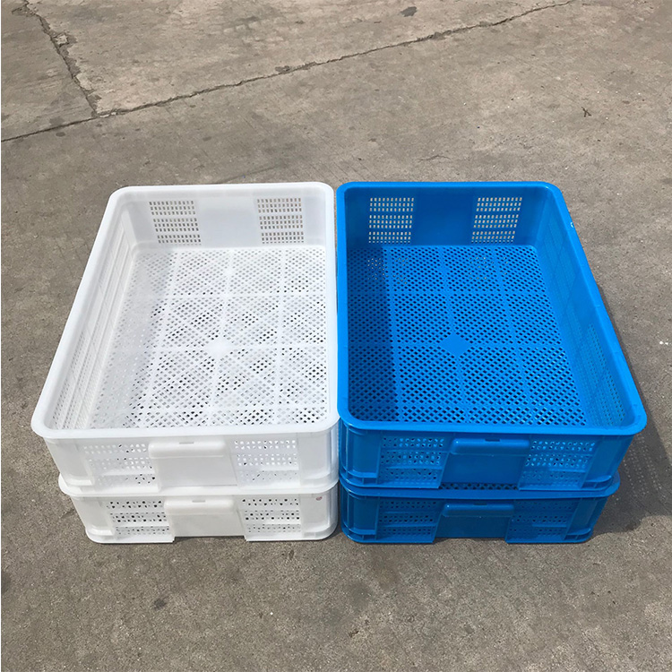 塑料周转筐 小龙虾筐 虾苗框 鸭苗筐 既可套叠也可堆高
