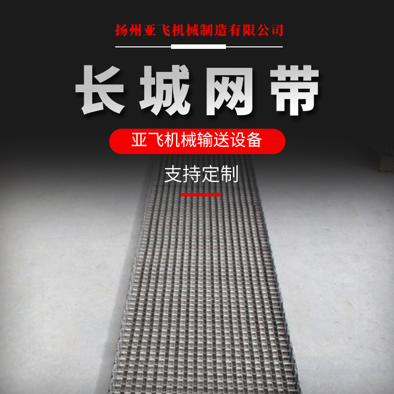 长城网带 不锈钢耐腐蚀马蹄链传送带 打捞水草输送网带 亚飞机械厂家