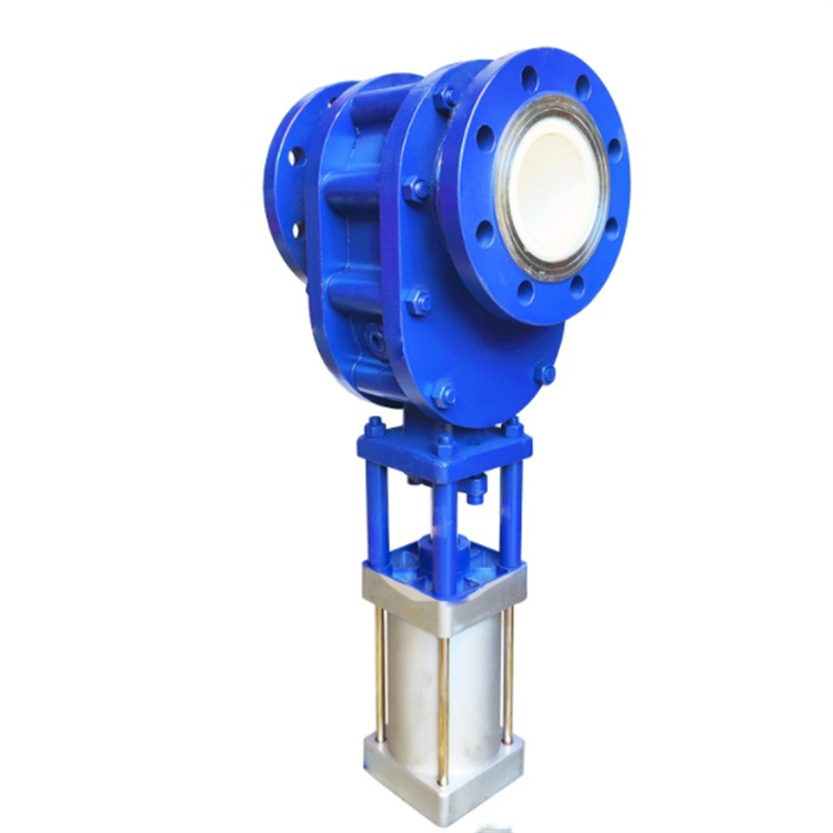 气动陶瓷双闸板阀PZ644TC-16C 煤渣专用阀