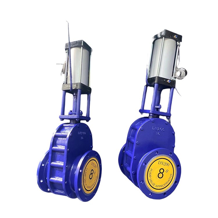 Z644TC-10C耐磨气动陶瓷双闸板闸阀 电厂排渣卸灰阀出料进料阀