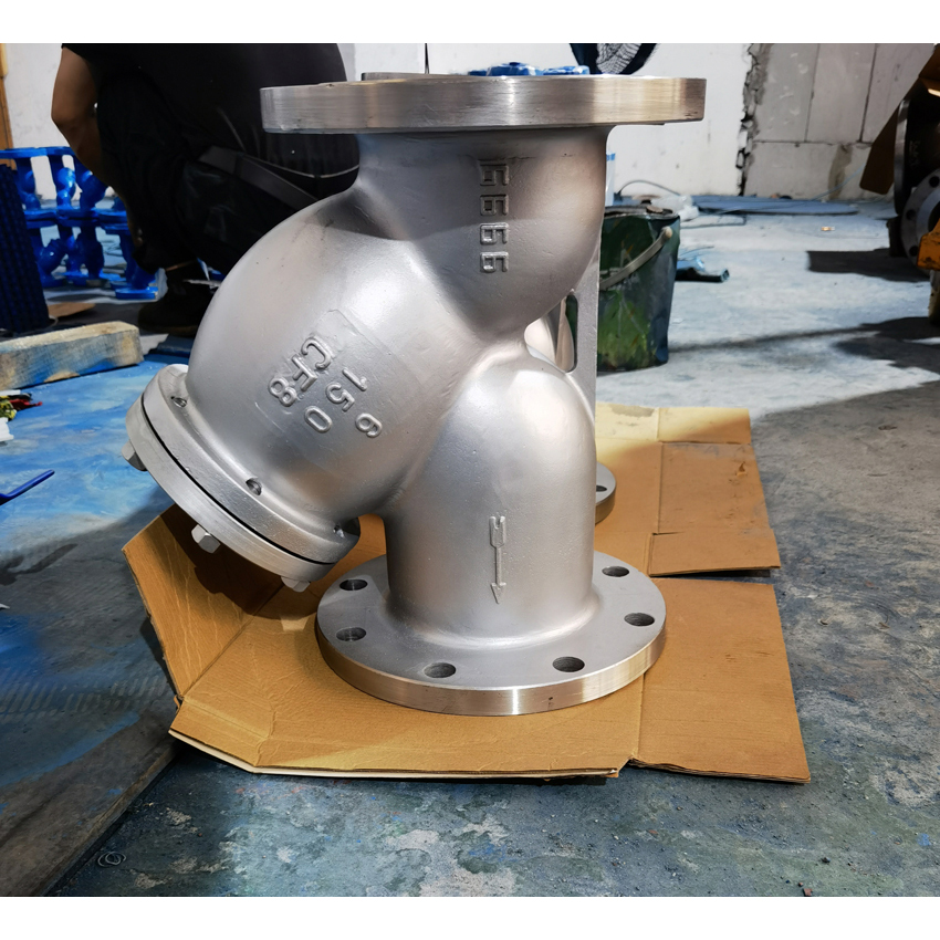 鸿信管道 不锈钢Y型过滤器 法兰连接 管道排污滤水器
