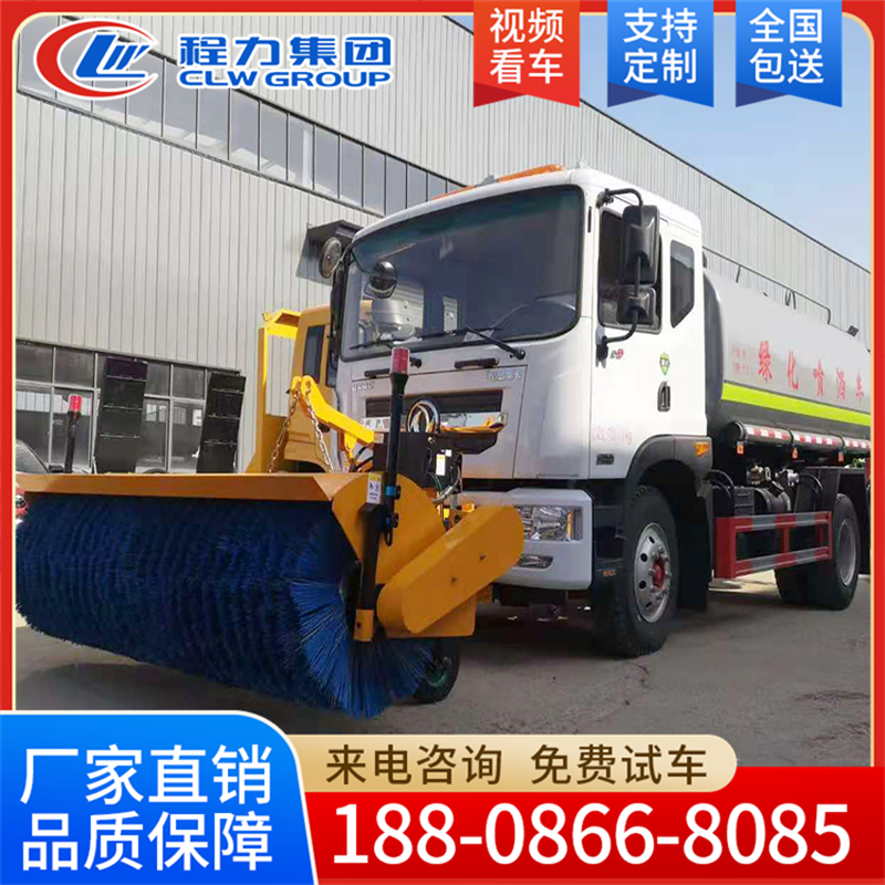 洒水车加装3米除雪滚刷除雪车