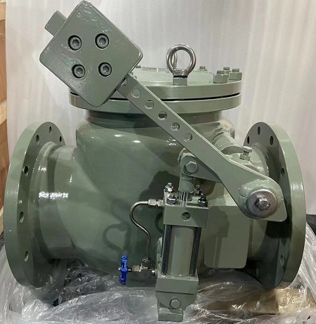 微阻缓闭止回阀 旋起式单向带重锤 迪一阀门