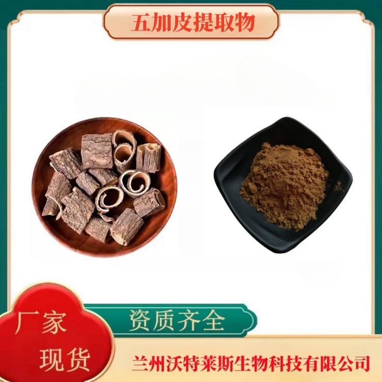 五加皮提取物  浓缩粉  提取液  浸膏 全水溶  食品级  沃特莱斯生物