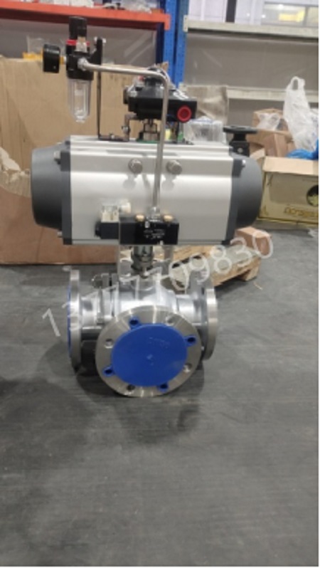 不锈钢三通高平台螺纹球阀 电动气动阀门 伟达自控阀门