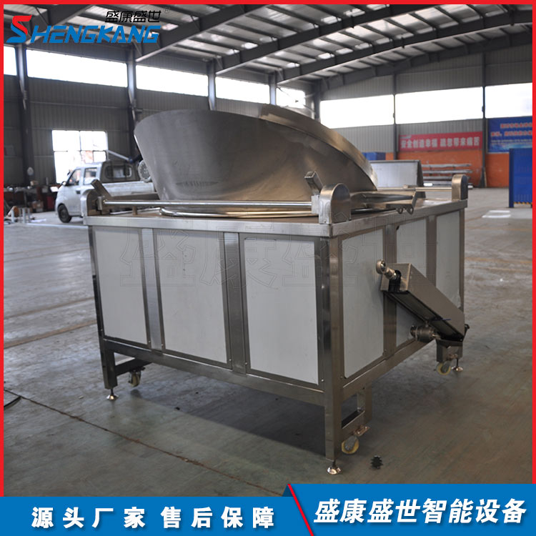 不锈钢方格薄脆油炸机 多功能油炸设备