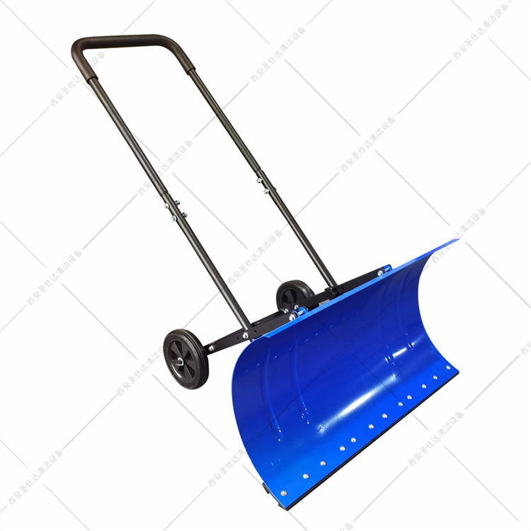 推雪铲 手推式铲雪铲 轮式铲雪器 铲雪板 推雪板 户外扫雪刮雪工具车