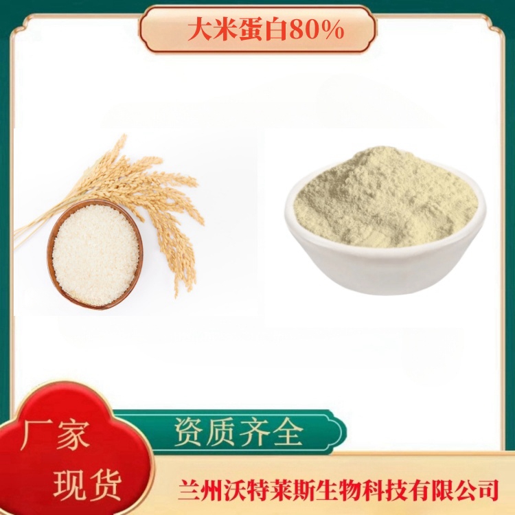 大米蛋白80%  沃特莱斯 大米提取物 固体饮料原料 水解大米蛋白粉