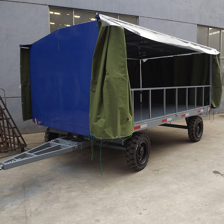 雨棚平板牵引拖车 结构简单 适用方便 保养方便 承载能力大