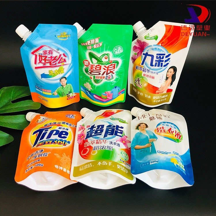 专业定制好太太洗衣液袋自立吸嘴袋外置手提袋