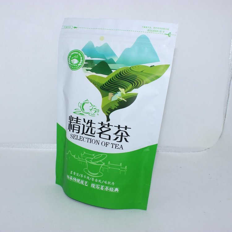 茶叶包装袋 精选茗茶、高级绿茶包装 自立拉链袋 德远塑业
