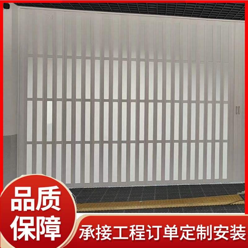 透明PVC水晶卷帘门供应 透视静音防盗 商铺电动遥控折叠门