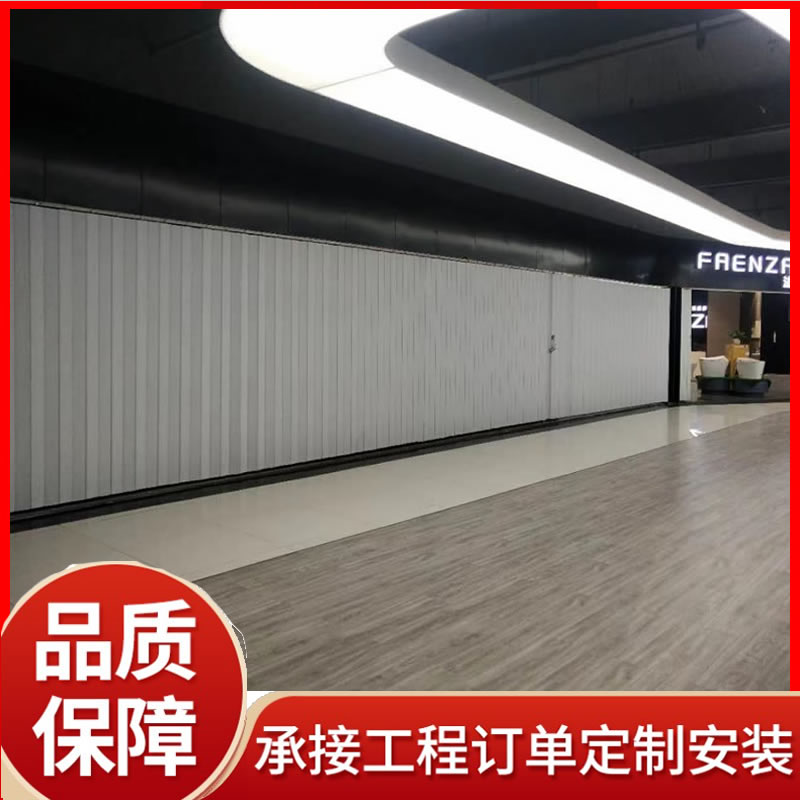 PVC电动水晶卷帘门厂家 上门安装手动   腾硕 折叠门