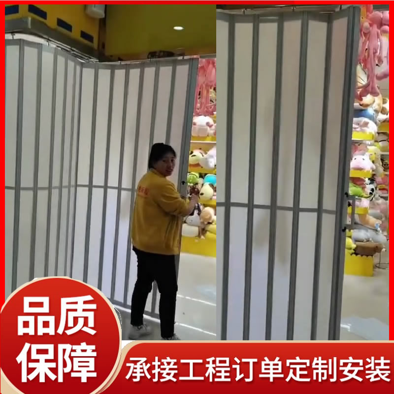 商铺水晶卷帘门遥控电动卷闸门手动商场透视卷 帘门金盛电动门