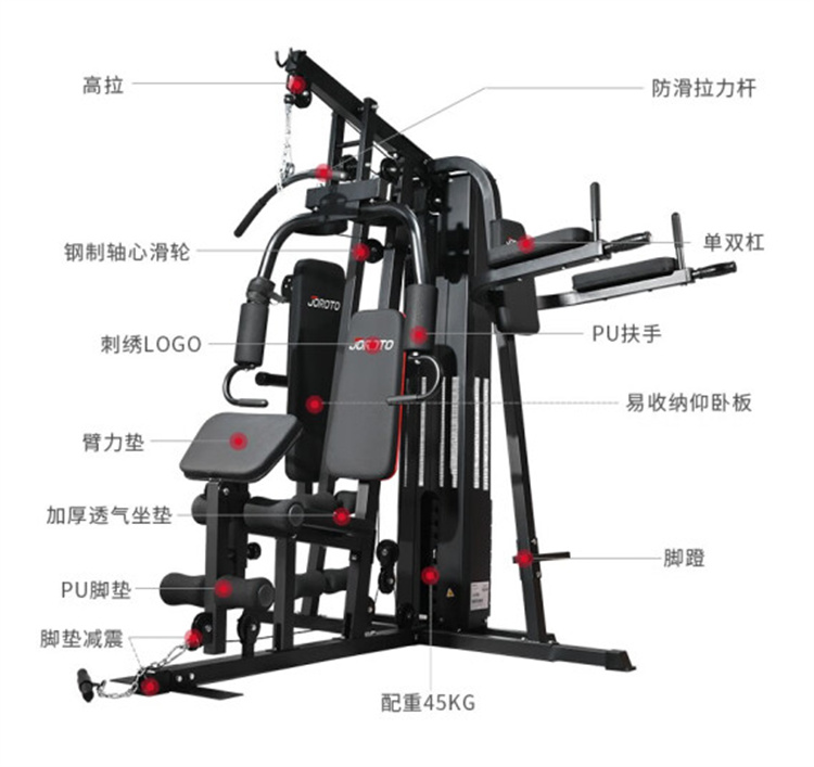 综合训练器 英派斯健身器材 三人站力量器械优质货源