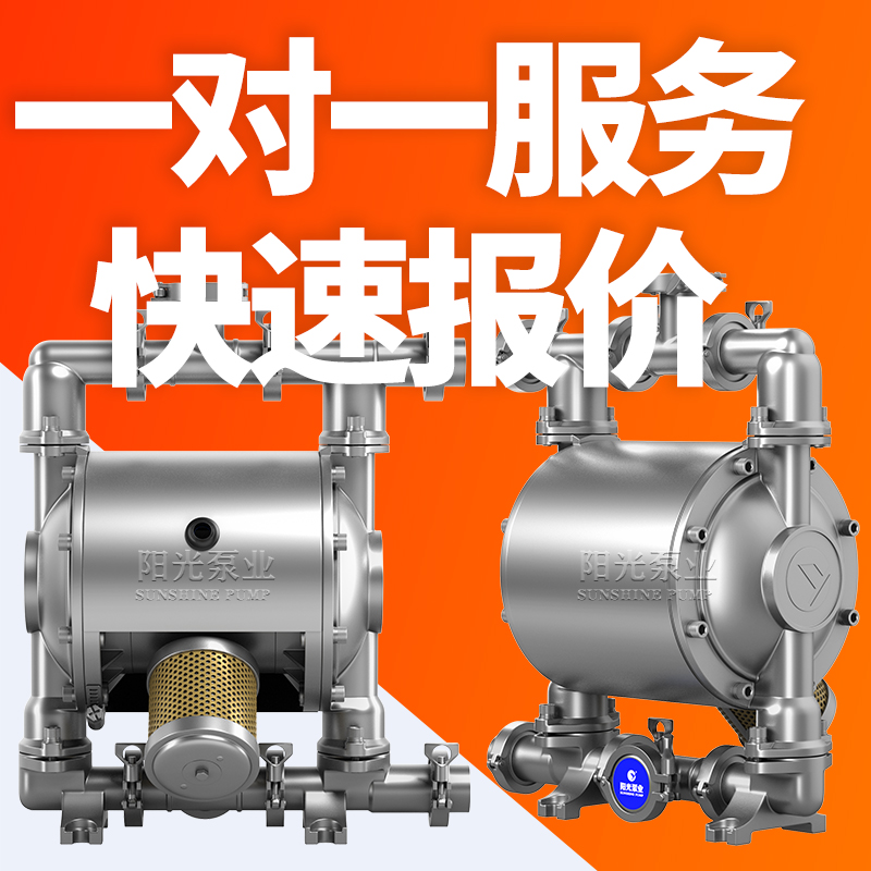 QBK-W食品级气动隔膜泵定制卫生气动隔膜泵不锈钢隔膜泵