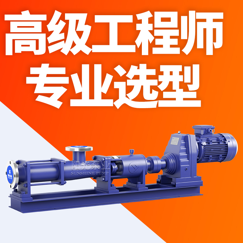 上海阳光泵业G型齿轮减速螺杆泵变速螺杆泵G型螺杆泵