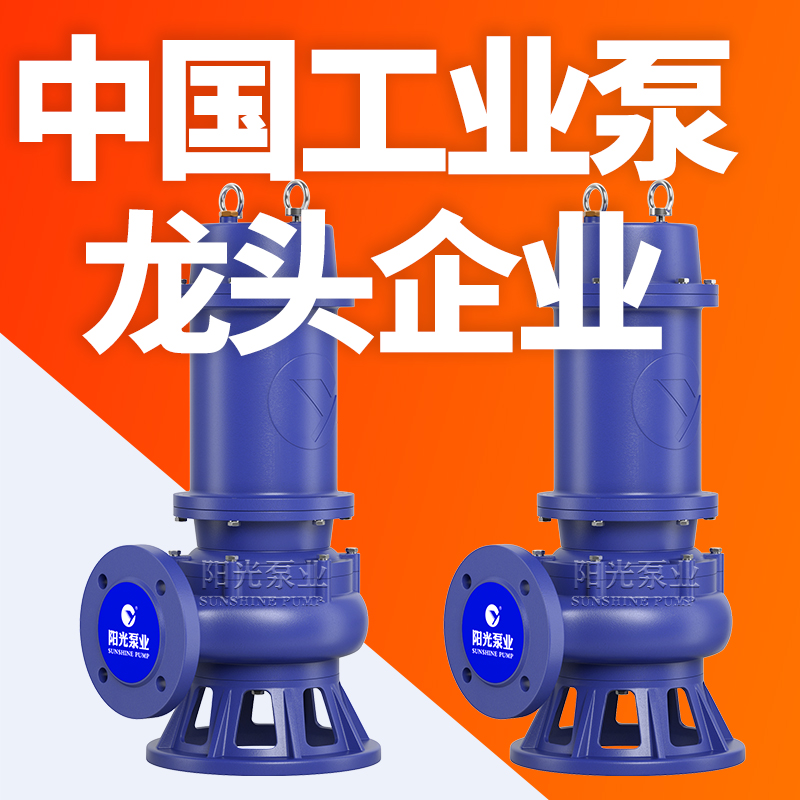 上海阳光泵业QW排污泵无堵塞移动潜水泵泥浆污水提升潜污泵