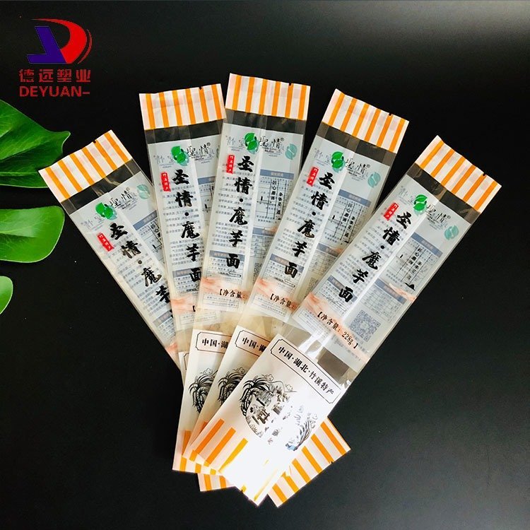 圣情魔芋面条袋子德远塑业透明塑料袋 手工挂面袋定制